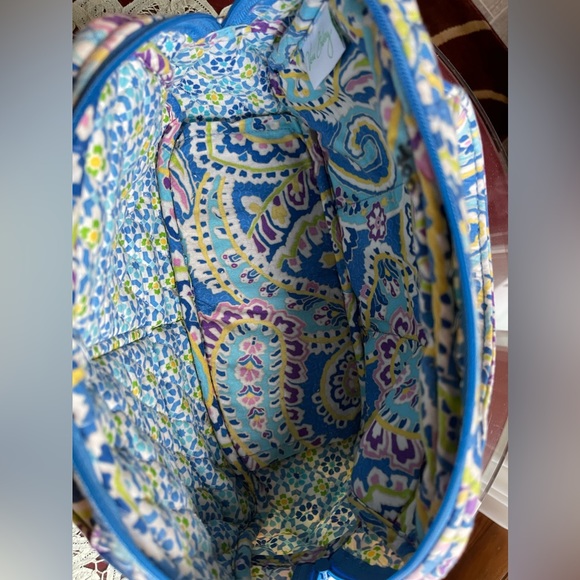 Vera Bradley Small BowlerStyle Satchel in Capri Blue - Picture 6 of 8